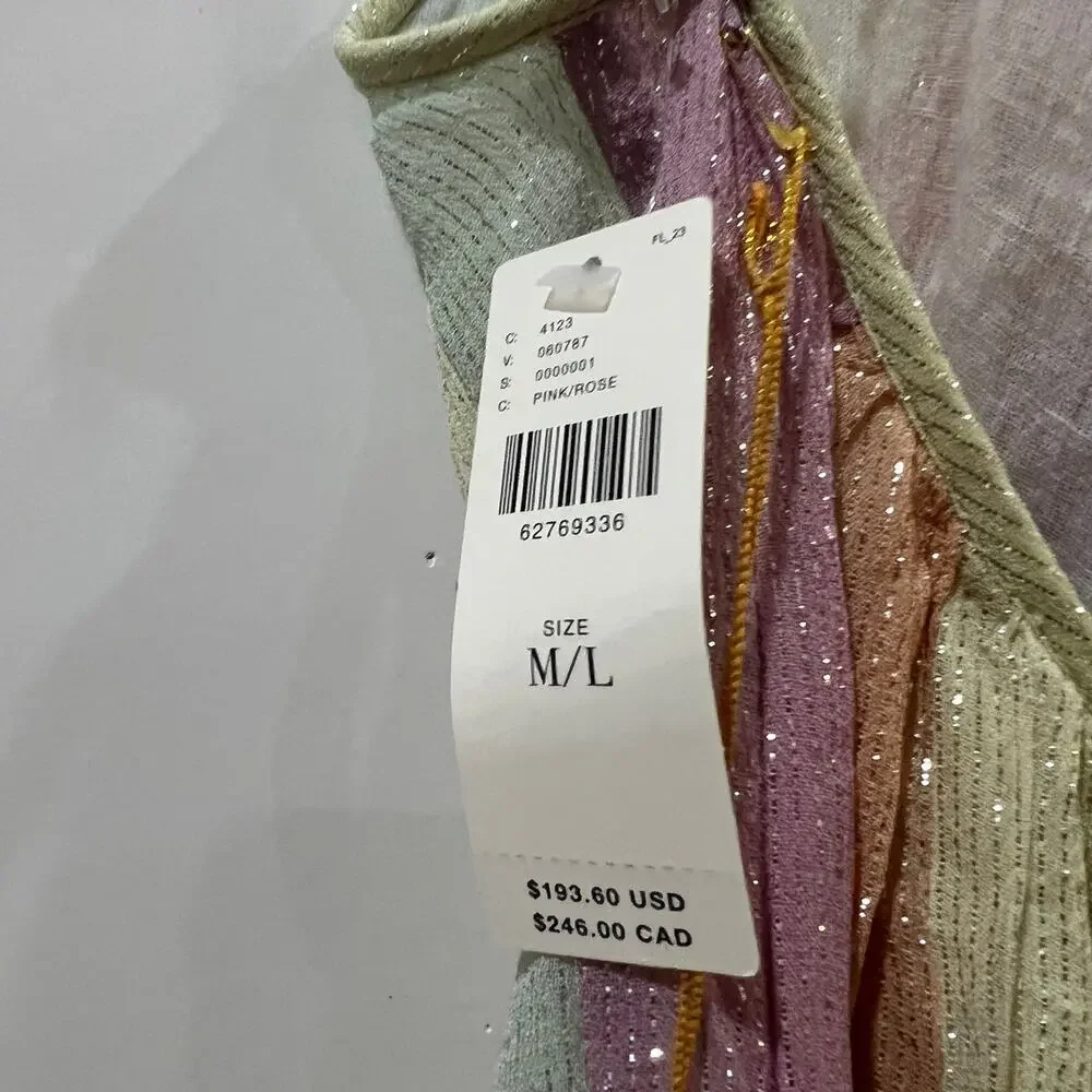NEW Anthropologie x Sundress Sophie Jumpsuit in Marbella Mix Pastel M / L NWT - Picture 11 of 14